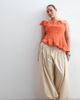 ARRANGE ARRANGE Curve waist seam balloon leg pants in stone-Neutral - 1