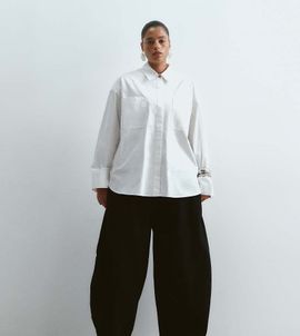 ARRANGE ARRANGE Curve Willa elastic waist drawstring pants in washed black