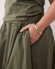 ARRANGE ARRANGE Curve wrap drop waist maxi dress in dark khaki-Green - 3