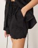 ARRANGE ARRANGE cut work embroidered shorts in black - part of a set - 3