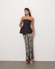 ARRANGE ARRANGE deco linear embellished maxi skirt in black - 1