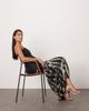ARRANGE ARRANGE deco linear embellished maxi skirt in black - 3