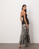ARRANGE ARRANGE deco linear embellished maxi skirt in black - 4