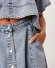 ARRANGE ARRANGE denim button up midi skirt in mid-blue wash - part of a set - 4