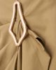 ARRANGE ARRANGE drape structured maxi skirt with metal trim in camel-Neutral - 3