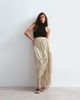 ARRANGE ARRANGE draped fringe hem maxi skirt in soft khaki-Green - 1
