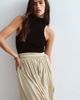 ARRANGE ARRANGE draped fringe hem maxi skirt in soft khaki-Green - 2