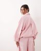 ARRANGE ARRANGE drawstring hem utility twill jacket co ord in pale pink - part of a set - 3