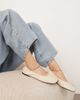ARRANGE ARRANGE Edie premium leather ballet flats with chain in off-white-Yellow - 1