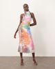 ARRANGE ARRANGE embellished draped halter column maxi dress in abstract sequin-Multi - 1