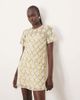 ARRANGE ARRANGE embellished T-shirt mini dress in buttermilk-Gold - 1