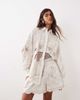 ARRANGE ARRANGE embroidered cutwork shorts in white - part of a set - 1