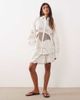 ARRANGE ARRANGE embroidered cutwork shorts in white - part of a set - 2
