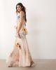 ARRANGE ARRANGE embroidered floral pleated maxi skirt in pink - part of a set - 1