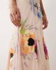 ARRANGE ARRANGE embroidered floral pleated maxi skirt in pink - part of a set - 4
