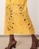 ARRANGE ARRANGE floral cornelli column midi skirt in mandarin - part of a set-Orange - 3
