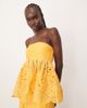 ARRANGE ARRANGE floral cornelli tie back bandeau top in mandarin - part of a set-Orange - 1