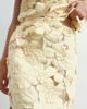 ARRANGE ARRANGE floral embroidered linen cutwork midi skirt in buttermilk - part of a set-Yellow - 2