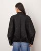 ARRANGE ARRANGE floral quilted bomber jacket in black - 3