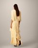 ARRANGE ARRANGE fringe tiered maxi skirt in butter yellow - part of a set - 3
