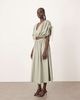 ARRANGE ARRANGE full skirt with drop waist detail in sage - part of a set-Green - 1