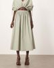 ARRANGE ARRANGE full skirt with drop waist detail in sage - part of a set-Green - 2