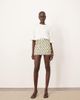ARRANGE ARRANGE geometric grid embellished mini skirt in white-Multi - 2