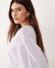 ARRANGE ARRANGE heavy weight boxy 3/4 sleeve T-shirt in soft lilac-Purple - 4