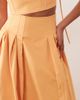 ARRANGE ARRANGE high waisted bubble midi skirt in orange - part of a set - 4