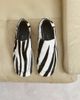 ARRANGE ARRANGE leather loafers in zebra print-Multi - 1