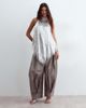 ARRANGE ARRANGE Leni premium structured barrel leg cargo pants in gray - 1