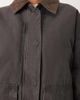 ARRANGE ARRANGE oversized canvas barn jacket with corduroy collar detail in gray - 3