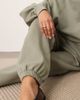 ARRANGE ARRANGE oversized premium heavy weight cuffed sweatpants in olive green - 3