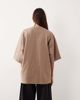 ARRANGE ARRANGE oversized premium heavy weight T-shirt in taupe-Neutral - 2