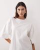 ARRANGE ARRANGE oversized premium heavy weight t-shirt in white - 1