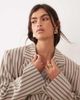 ARRANGE ARRANGE oversized single breasted blazer in chocolate stripes - part of a set-Neutral - 3