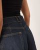 ARRANGE ARRANGE Parker denim high waist slouchy turn up jean in indigo-Blue - 3