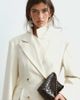 ARRANGE ARRANGE pleat detail double breasted blazer in cream - part of a set-White - 1