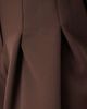 ARRANGE ARRANGE pleat waist tailored wide leg pants in deep chocolate - part of a set-Brown - 3
