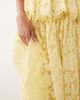 ARRANGE ARRANGE pleated waist embroidered midaxi skirt in yellow - part of a set - 3