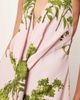 ARRANGE ARRANGE plunge cowl maxi dress with tie detail in floral print-Multi - 4