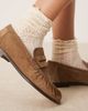 ARRANGE ARRANGE Premium leather loafers in tan suede-Brown - 2