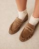 ARRANGE ARRANGE Premium leather loafers in tan suede-Brown - 4