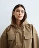 ARRANGE ARRANGE premium oversized cargo jacket in khaki-Green - 2
