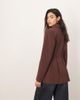 ARRANGE ARRANGE premium sculpted blazer in chocolate-Brown - 4