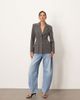ARRANGE ARRANGE premium sculpted blazer in heather gray - 2