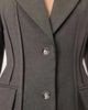 ARRANGE ARRANGE premium sculpted blazer in heather gray - 4