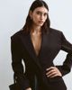 ARRANGE ARRANGE premium tailored blazer with cinched waist in black - 2