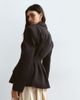 ARRANGE ARRANGE premium tailored blazer with cinched waist in black - 4