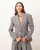 ARRANGE ARRANGE premium tailored blazer with cinched waist in gray - part of a set - 1